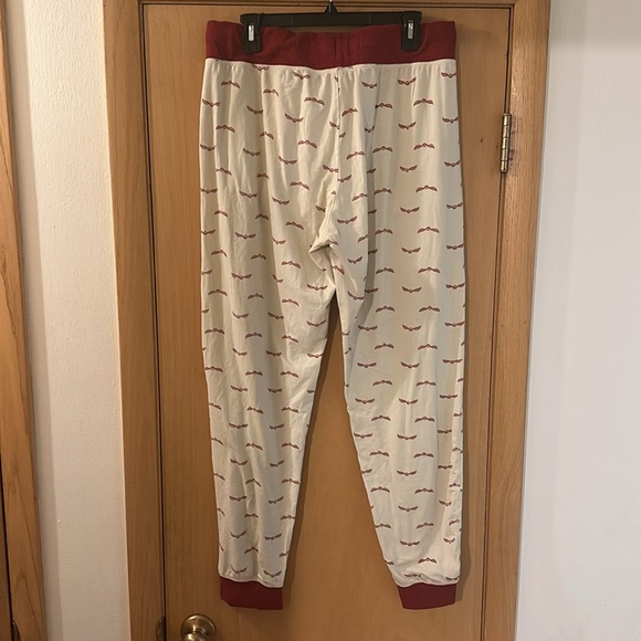 Wizarding World Harry Potter Women’s Lounge Pajama Pants Joggers Cream Red Large - Picture 5 of 10